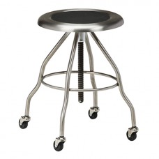 Stool Clinton Stainless Steel with Casters Model SS-2162